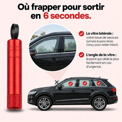 Le brise-vitre coupe-ceinture 2-en-1 | SafeBreak-X