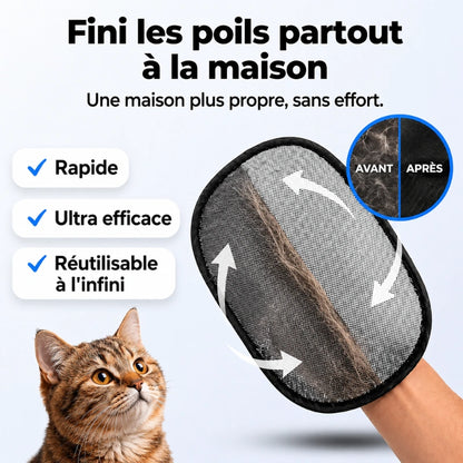 MagicSwift™ | Le Gant Anti-Poils Réutilisable pour Chien & Chat